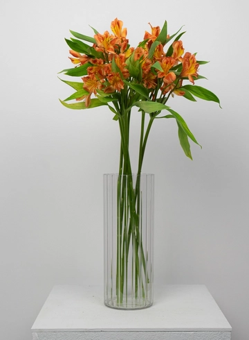 Букет мини: «Оранжевая Альстромерия» от интернет-магазина цветов в 