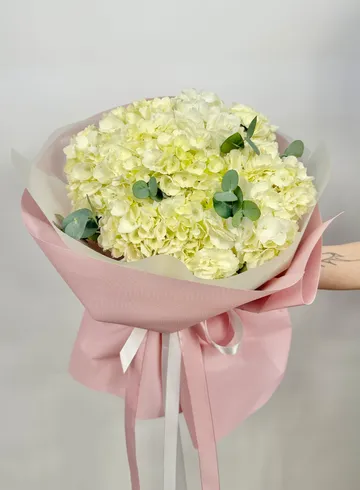 Букет: &laquo;Белоснежная Гортензия&raquo; от интернет-магазина цветов в 