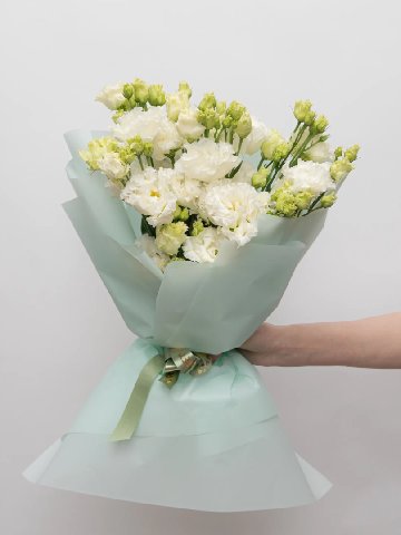 Букет: &laquo;Белоснежная Эустома&raquo; от интернет-магазина цветов в 
