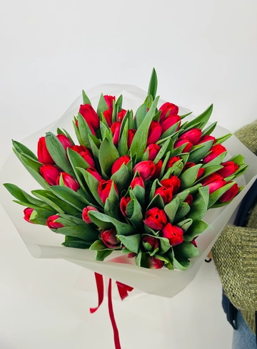 Букет: &laquo;Красный Тюльпан 51&raquo; от интернет-магазина цветов в 