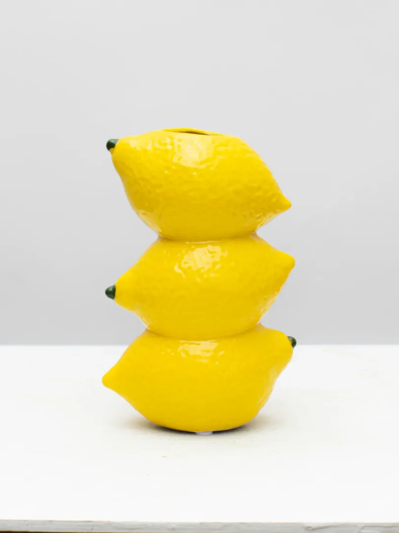 Авторская Интерьерная ваза &laquo;Лимончик&raquo;