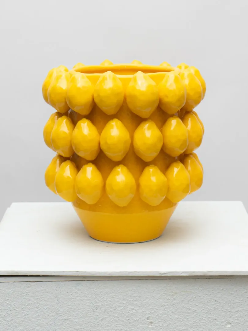 Авторская Интерьерная ваза &laquo;Лимон&raquo;