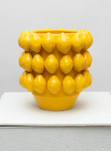 Авторская Интерьерная ваза &laquo;Лимон&raquo;