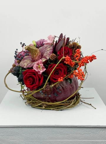 Композиция: «Тыквенная сказка» от интернет-магазина цветов в 