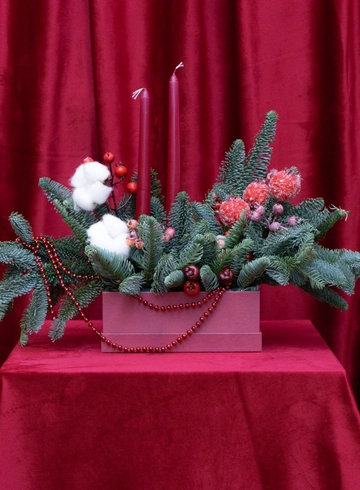 Композиция: &laquo;Уютный вечер&raquo; от интернет-магазина цветов в 