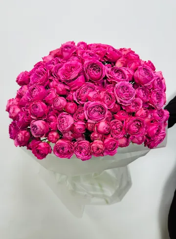 Букет из 51 Кустовой Пионовидной Розы &laquo;Бабл&raquo; от интернет-магазина цветов в 