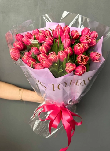 Букет: &laquo;Пионовидный Тюльпан 51&raquo; от интернет-магазина цветов в 